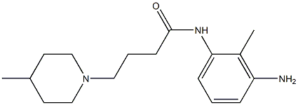 N-(3-amino-2-methylphenyl)-4-(4-methylpiperidin-1-yl)butanamide