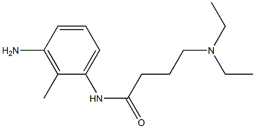 N-(3-amino-2-methylphenyl)-4-(diethylamino)butanamide 结构式