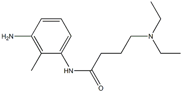 N-(3-amino-2-methylphenyl)-4-(diethylamino)butanamide 化学構造式