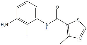 N-(3-amino-2-methylphenyl)-4-methyl-1,3-thiazole-5-carboxamide Structure