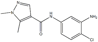 N-(3-amino-4-chlorophenyl)-1,5-dimethyl-1H-pyrazole-4-carboxamide|