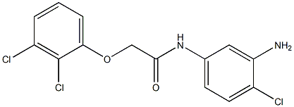 N-(3-amino-4-chlorophenyl)-2-(2,3-dichlorophenoxy)acetamide,,结构式