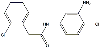 N-(3-amino-4-chlorophenyl)-2-(2-chlorophenyl)acetamide Struktur