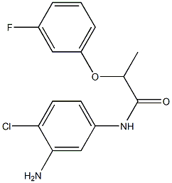 N-(3-amino-4-chlorophenyl)-2-(3-fluorophenoxy)propanamide,,结构式