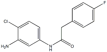 N-(3-amino-4-chlorophenyl)-2-(4-fluorophenyl)acetamide 化学構造式