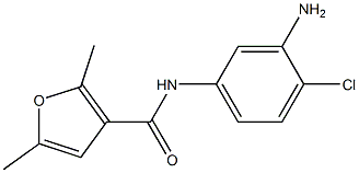 N-(3-amino-4-chlorophenyl)-2,5-dimethyl-3-furamide Structure