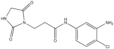 N-(3-amino-4-chlorophenyl)-3-(2,5-dioxoimidazolidin-1-yl)propanamide,,结构式