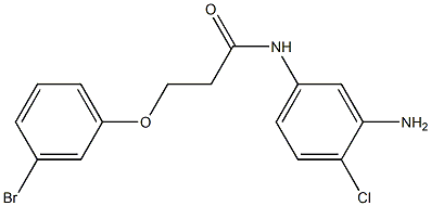 N-(3-amino-4-chlorophenyl)-3-(3-bromophenoxy)propanamide,,结构式