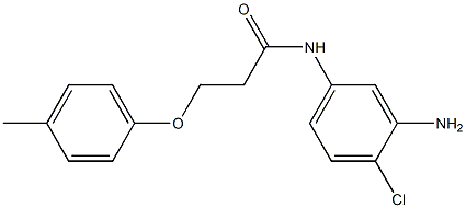 N-(3-amino-4-chlorophenyl)-3-(4-methylphenoxy)propanamide Struktur