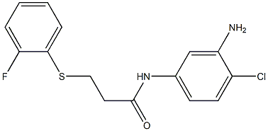  N-(3-amino-4-chlorophenyl)-3-[(2-fluorophenyl)sulfanyl]propanamide