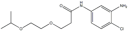 N-(3-amino-4-chlorophenyl)-3-[2-(propan-2-yloxy)ethoxy]propanamide 化学構造式