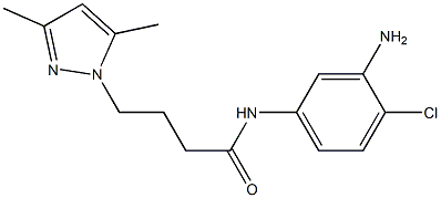 N-(3-amino-4-chlorophenyl)-4-(3,5-dimethyl-1H-pyrazol-1-yl)butanamide|