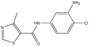 N-(3-amino-4-chlorophenyl)-4-methyl-1,3-thiazole-5-carboxamide