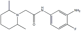 N-(3-amino-4-fluorophenyl)-2-(2,6-dimethylpiperidin-1-yl)acetamide Struktur