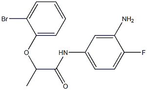 N-(3-amino-4-fluorophenyl)-2-(2-bromophenoxy)propanamide Structure