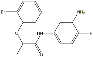 N-(3-amino-4-fluorophenyl)-2-(2-bromophenoxy)propanamide Struktur