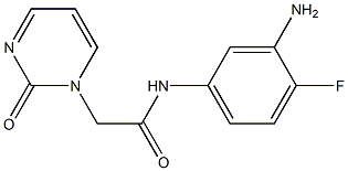 N-(3-amino-4-fluorophenyl)-2-(2-oxopyrimidin-1(2H)-yl)acetamide Structure