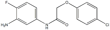 N-(3-amino-4-fluorophenyl)-2-(4-chlorophenoxy)acetamide Struktur