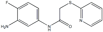 N-(3-amino-4-fluorophenyl)-2-(pyridin-2-ylsulfanyl)acetamide Structure