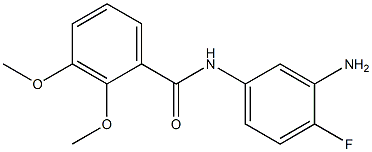 N-(3-amino-4-fluorophenyl)-2,3-dimethoxybenzamide 化学構造式