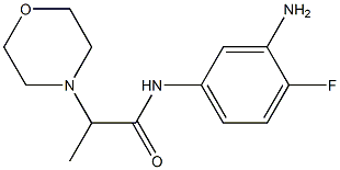 N-(3-amino-4-fluorophenyl)-2-morpholin-4-ylpropanamide Structure