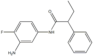 N-(3-amino-4-fluorophenyl)-2-phenylbutanamide 结构式
