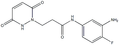 N-(3-amino-4-fluorophenyl)-3-(3,6-dioxo-3,6-dihydropyridazin-1(2H)-yl)propanamide Struktur