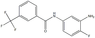 N-(3-amino-4-fluorophenyl)-3-(trifluoromethyl)benzamide Struktur