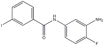 N-(3-amino-4-fluorophenyl)-3-iodobenzamide,,结构式