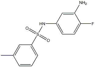 N-(3-amino-4-fluorophenyl)-3-methylbenzenesulfonamide Struktur