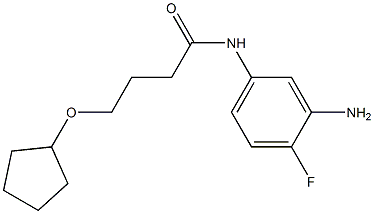 N-(3-amino-4-fluorophenyl)-4-(cyclopentyloxy)butanamide Struktur