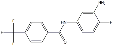N-(3-amino-4-fluorophenyl)-4-(trifluoromethyl)benzamide,,结构式