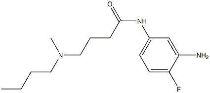 N-(3-amino-4-fluorophenyl)-4-[butyl(methyl)amino]butanamide Struktur