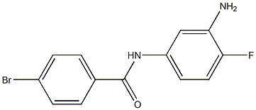 N-(3-amino-4-fluorophenyl)-4-bromobenzamide Struktur