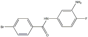 N-(3-amino-4-fluorophenyl)-4-bromobenzamide 结构式