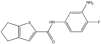 N-(3-amino-4-fluorophenyl)-4H,5H,6H-cyclopenta[b]thiophene-2-carboxamide