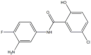 N-(3-amino-4-fluorophenyl)-5-chloro-2-hydroxybenzamide Structure