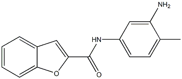 N-(3-amino-4-methylphenyl)-1-benzofuran-2-carboxamide 结构式