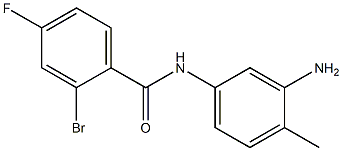 N-(3-amino-4-methylphenyl)-2-bromo-4-fluorobenzamide Struktur