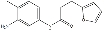 N-(3-amino-4-methylphenyl)-3-(furan-2-yl)propanamide Struktur