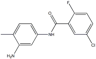 N-(3-amino-4-methylphenyl)-5-chloro-2-fluorobenzamide Struktur