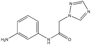 N-(3-aminophenyl)-2-(1H-1,2,4-triazol-1-yl)acetamide Structure