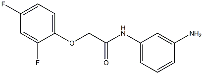 N-(3-aminophenyl)-2-(2,4-difluorophenoxy)acetamide Struktur