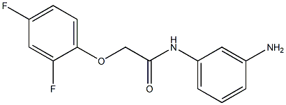 N-(3-aminophenyl)-2-(2,4-difluorophenoxy)acetamide,,结构式