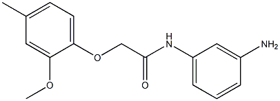 N-(3-aminophenyl)-2-(2-methoxy-4-methylphenoxy)acetamide Struktur