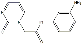 N-(3-aminophenyl)-2-(2-oxopyrimidin-1(2H)-yl)acetamide,,结构式