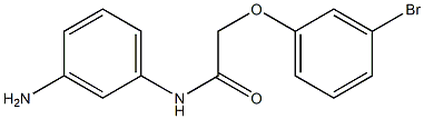 N-(3-aminophenyl)-2-(3-bromophenoxy)acetamide 化学構造式