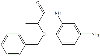 N-(3-aminophenyl)-2-(benzyloxy)propanamide 化学構造式