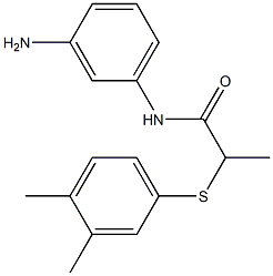 N-(3-aminophenyl)-2-[(3,4-dimethylphenyl)sulfanyl]propanamide Struktur