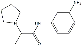 N-(3-aminophenyl)-2-pyrrolidin-1-ylpropanamide Struktur